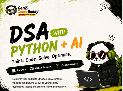 DSA with Python + AI course artwork