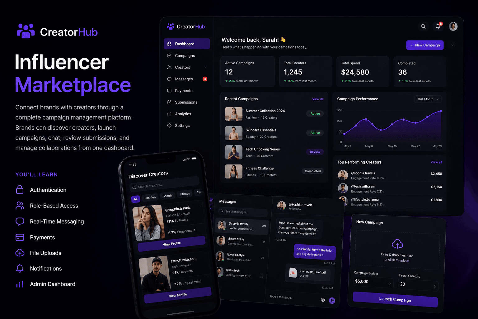 CreatorHub project screenshot