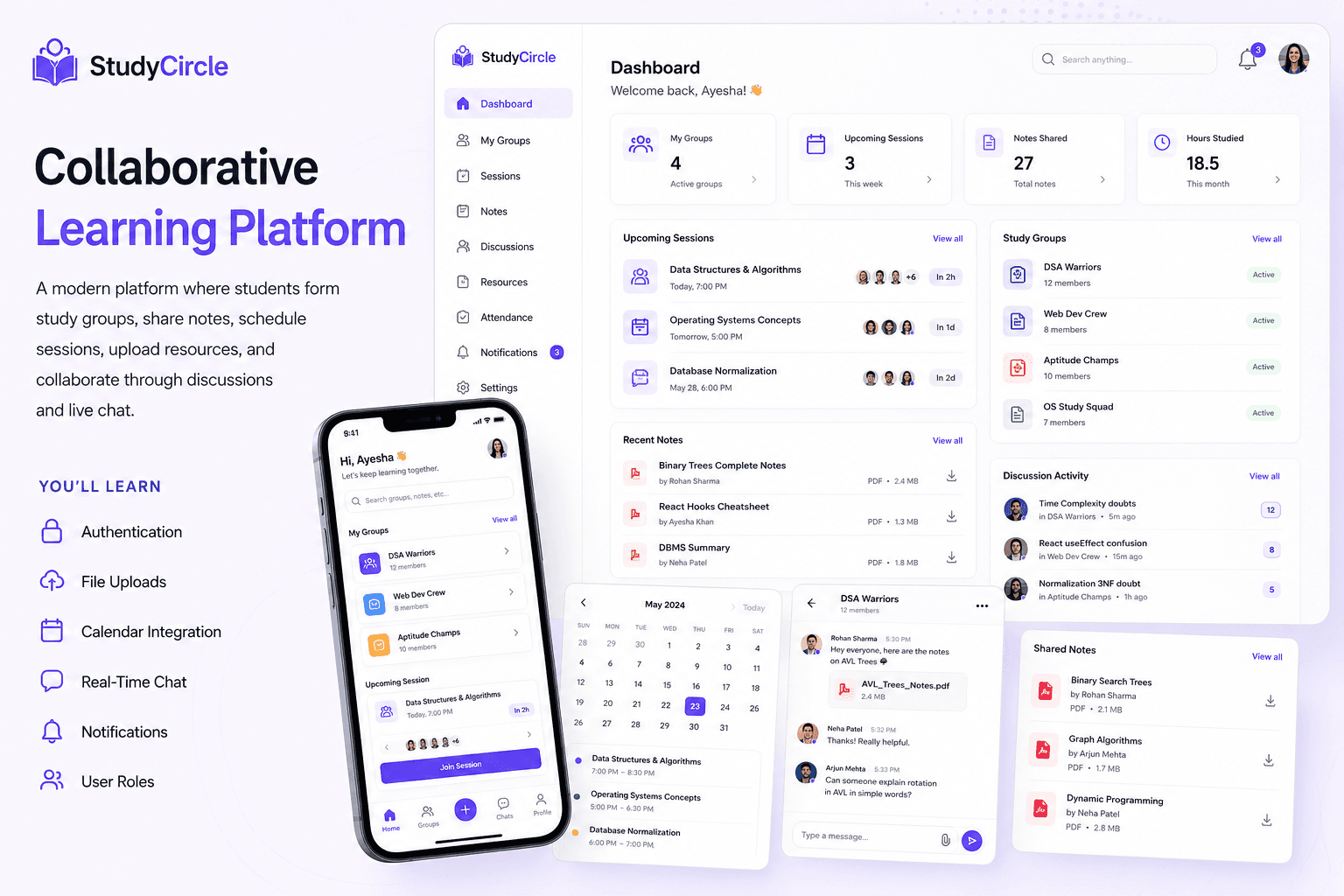 StudyCircle project screenshot