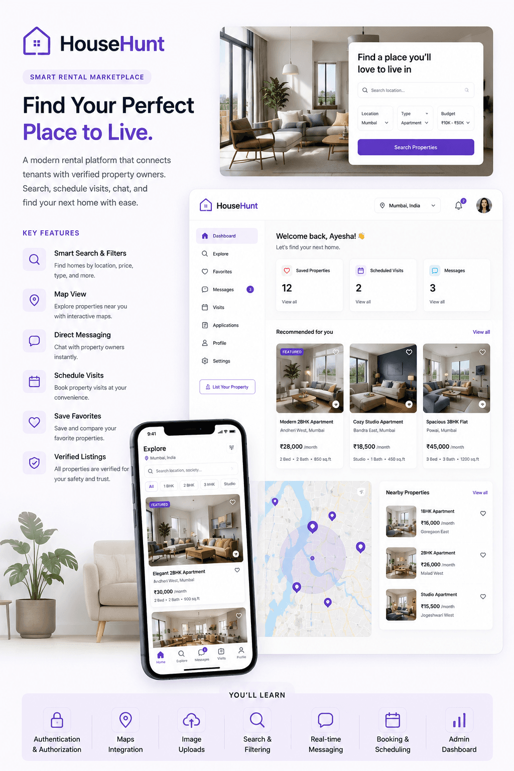 HouseHunt project screenshot