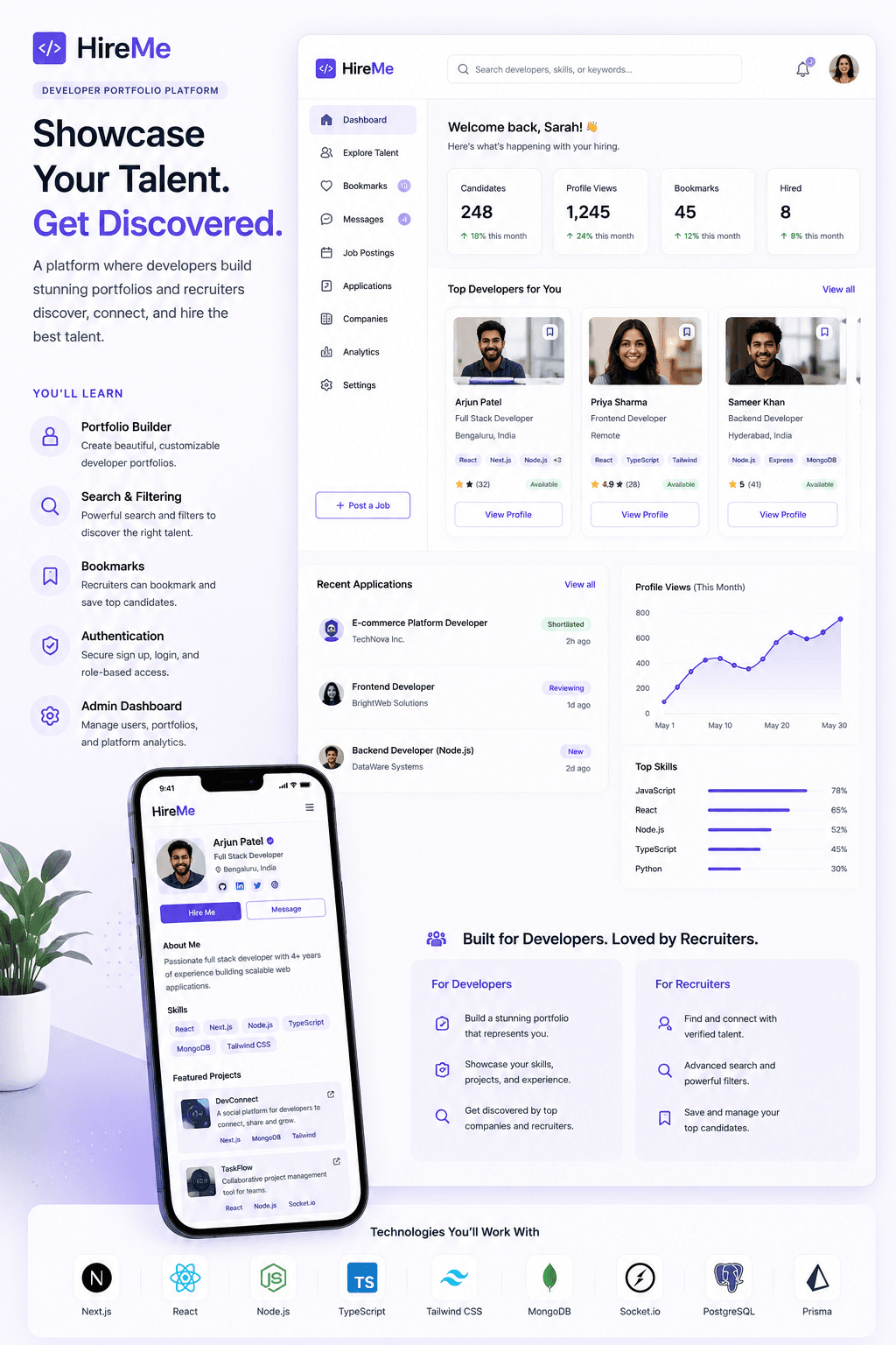 HireMe project screenshot